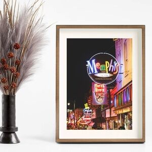 Neon Beale St Memphis Music Tennessee Fine Art 8x10 Photo